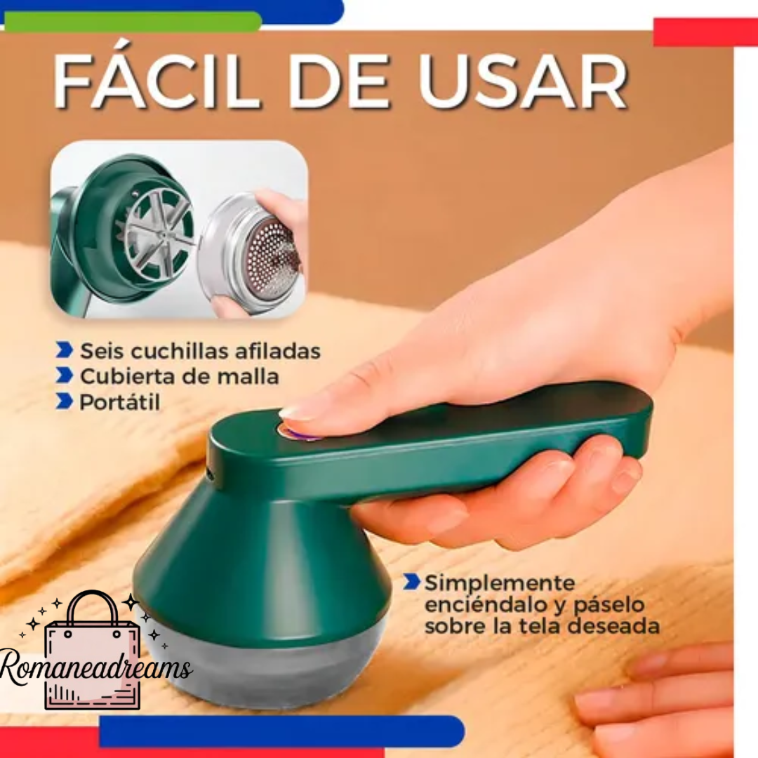 REMOVEDOR ELÉCTRICO DE PELUSAS INALAMBRICO Y RECARGABLE